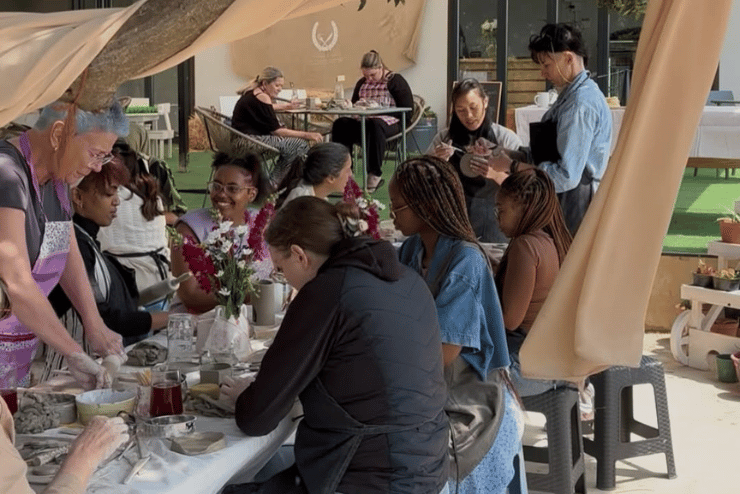 Galentine’s ceramic workshop