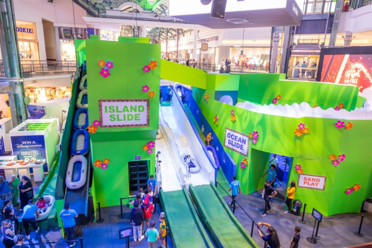 Canal Walk Disney Holiday Ice Slides