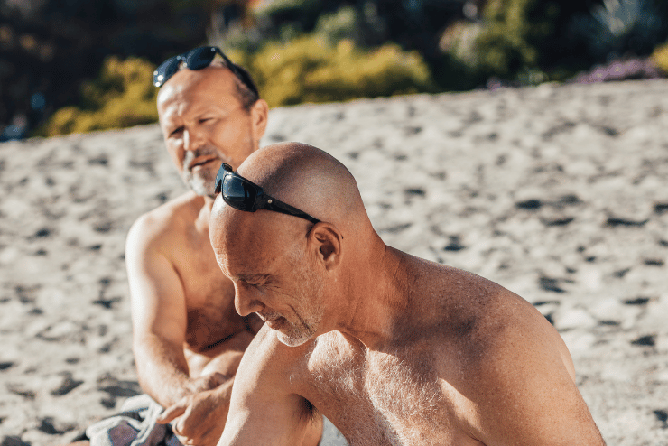Baldies at the Beach